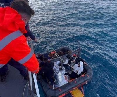 Balıkesir açıklarında 9 düzensiz göçmen kurtarıldı