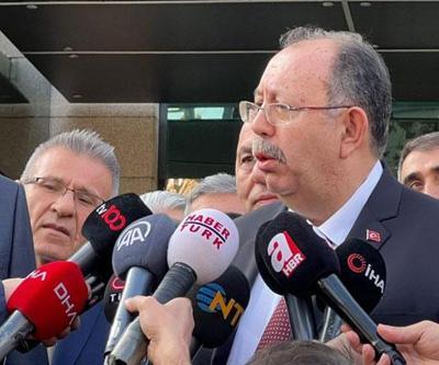 YSK Başkanı Yenerden toplantı sonrası açıklama