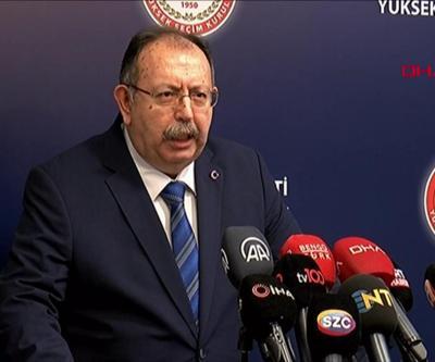 YSK Başkanı Yenerden adaylık ücretlerine ilişkin açıklama