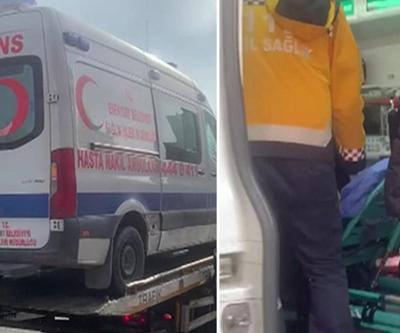 Ambulans hasta taşırken haczedildi
