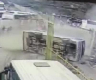 İşçi minibüsü devrildi: 17 yaralı