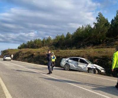 Malkara’da takla atan otomobilde 3 kişi yaralandı