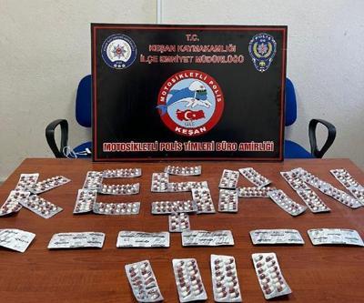 Edirne’de 495 sentetik ecza ele geçirildi