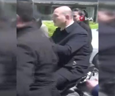 Bakan Soyludan sürpriz Mitinge böyle geldi