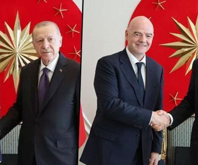 Cumhurbaşkanı Erdoğan, Infantino ve Ceferinle görüştü