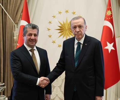 Cumhurbaşkanı Erdoğan, IKBY Başbakanı Mesrur Barzaniyi kabul etti