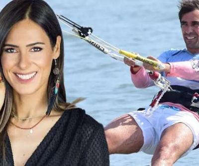 İbrahim Çelikkol sevgilisine kitesurf dersi verecek