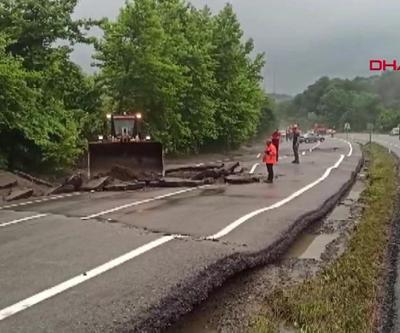 Zonguldak’ta yollar sele teslim oldu
