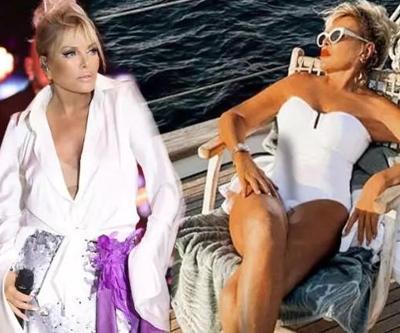 Ajda Pekkanın tekne keyfi Mayolu pozuyla gençlere taş çıkardı