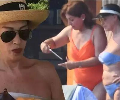 Beni bikiniyle yakalayamazsınız diyen Nebahat Çehre yakalandı
