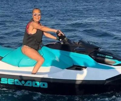 Asuman Dabakın jet ski keyfi