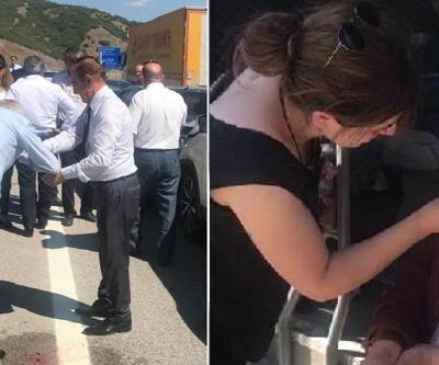 Kılıçdaroğlunun konvoyunda zincirleme kaza; 4 yaralı