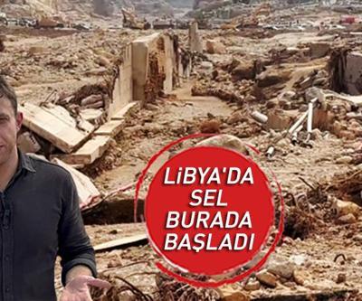 Libyada sel burada başladı İki barajın patladığı Derne kentinde son durum