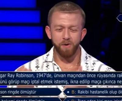 Boksör Robinson rakibini öldürdü Boksör Sugar Ray Robinson rüyası gerçek oldu Kim Milyoner Olmak İster sorusu gündem oldu