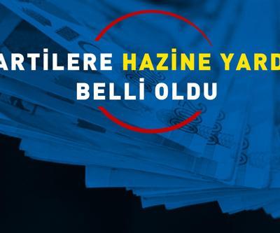 Partilere hazine yardımı belli oldu