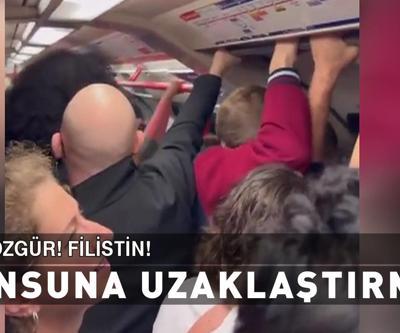 ‘Özgür Filistin’ anonsuna uzaklaştırma