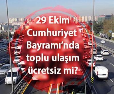 Bugün Başkentray, Marmaray, İZBAN, metrobüs ve otobüsler bedava mı, 29 Ekimde toplu ulaşım ücretsiz mi