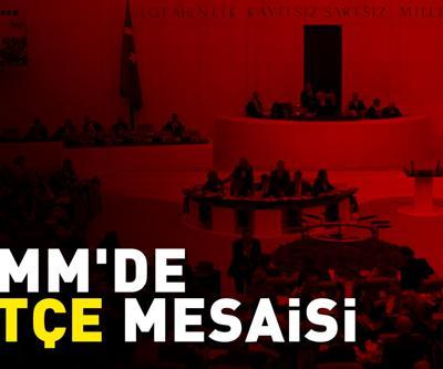 TBMM’de yoğun mesai