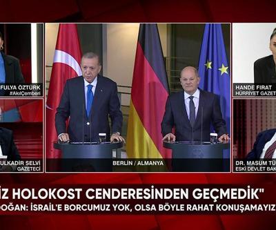 Erdoğanın Berlinde Almanyaya İsrail tepkisi, Bakan Gülerin Eurofighter mesajı ve S400 yanıtı ile F35e ödenen 1,4 milyar dolar Akıl Çemberinde konuşuldu