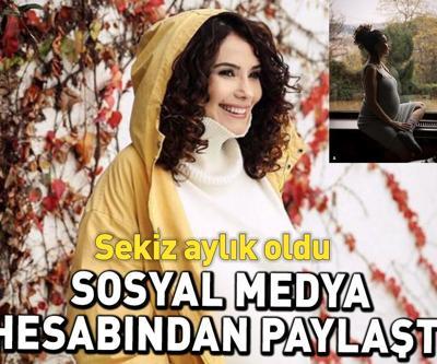 Songül Ödenden karnı burnunda poz