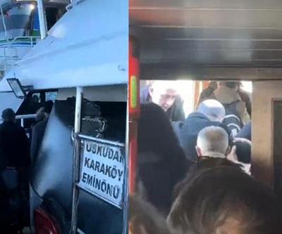 Boğazda panik anları Eminönü - Üsküdar vapuru arıza yaptı, yolcular mahsur kaldı