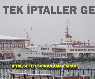 Feribot seferleri iptal mi edildi 10 Ocak İDO, BUDO sefer iptal listesi