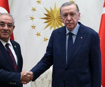 Cumhurbaşkanı Erdoğan, DSP Genel Başkanı Aksakalı kabul etti