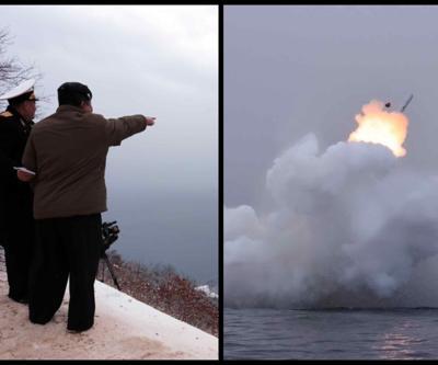 Kuzey Kore füze düğmesine bastı: Kim Jong Un test atışını denetledi