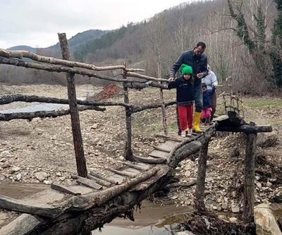 Aktaş köyünün sırat köprüsü