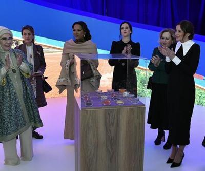 Emine Erdoğan lider eşleriyle Ata Tohumu sergisini gezdi