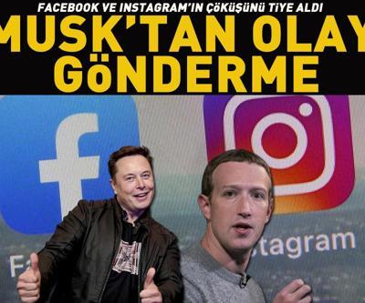 Facebook ve Instagram çöküşünü tiye aldı: Musktan olay gönderme