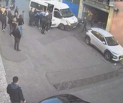 Servis şoförüne levyeli saldırı: Korku dolu anlar kamerada