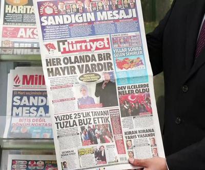 Gazeteler 1 Nisan sabahı seçim sonuçlarını nasıl gördü