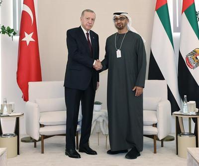 Cumhurbaşkanı Erdoğan, BAE Devlet Başkanı Al Nahyan ile görüştü