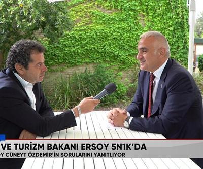 Kültür ve Turizm Bakanı Mehmet Nuri Ersoy, Venedik Bienalinde 5N1Knın sorularını yanıtladı