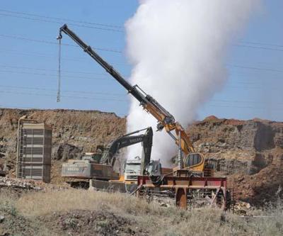 Gaz 10 gündür yayılıyor, ilçe halkı tedirgin