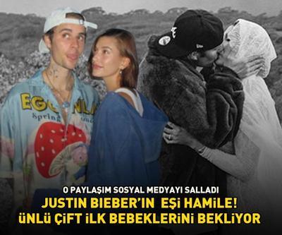 Justin Bieberın eşi Hailey Bieber hamile Ünlü çift ilk bebeklerini bekliyor