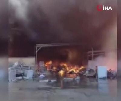İsrail’de askeri üste yangın: Ekipmanlar alev alev yandı