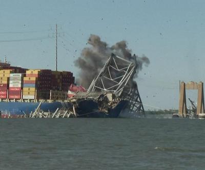 ABD’de geminin çarptığı köprü patlatıldı