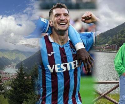Trabzonsporun yeni transferi Meunier, ailesiyle Uzungölü ziyaret etti