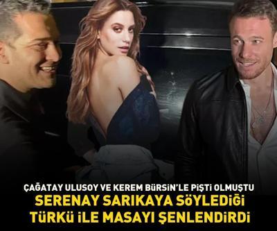 Çağatay Ulusoy ve Kerem Bürsinle pişti olmuştu Serenay Sarıkaya türkü söyledi, sosyal medya yıkıldı