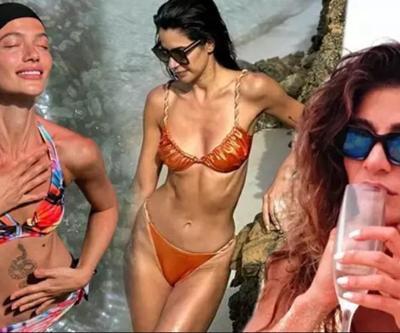 Ünlü isimler tatil sezonunu açtı Sosyal medyayı sallayan o pozlar