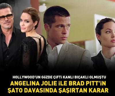 Hollywoodun gözde çifti kanlı bıçaklı olmuştu Angelina Jolie ile Brad Pittin şato davasında şoke eden karar
