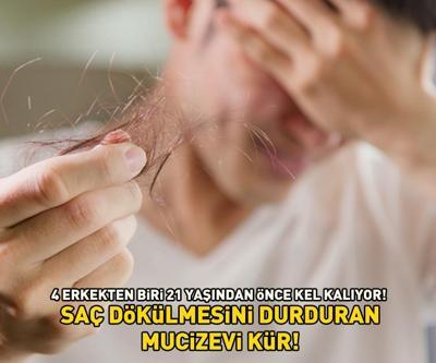 4 erkekten biri 21 yaşından önce kel kalıyor Mutlaka deneyin, bu kür saç dökülmesini durduruyor