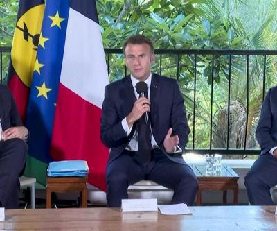 Fransa Cumhurbaşkanı Macron Yeni Kaledonyada