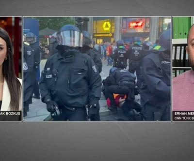 Alman polisi ırkçılık mı yaptı Kutlama yapan Türk taraftarın burnu kırıldı
