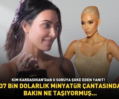 Sosyal medyada gündem oldu Kim Kardashian 37 bin dolarlık minik çantasında bakın ne taşıyormuş