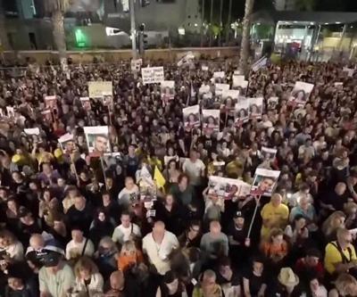 On binlerce kişi gösteri düzenledi: İsrail basını Hamas ile anlaşıldığını iddia etti