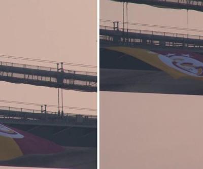 Galatasaray bayrakları İstanbul Boğazında dalgalandı