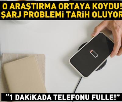 Cep telefonlarında şarj sorunu tarih oluyor O araştırma ortaya koydu: ‘1 dakikada yüzde 100’
